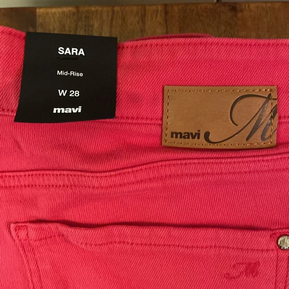 Mavi Red Casual Shorts - Picture 3 of 4